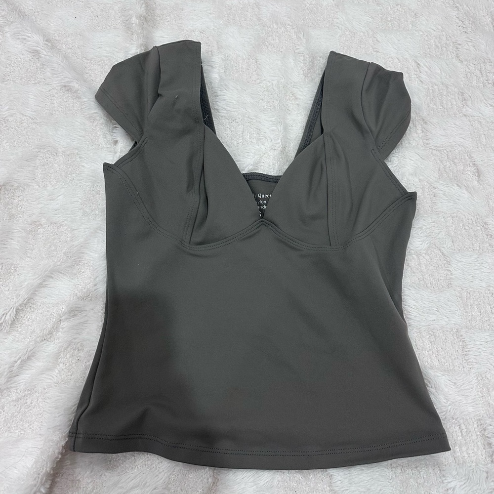 Amazon Women's Gray Crop Top